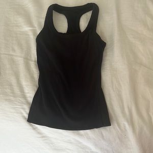 COPY - Alo ribbed black tank